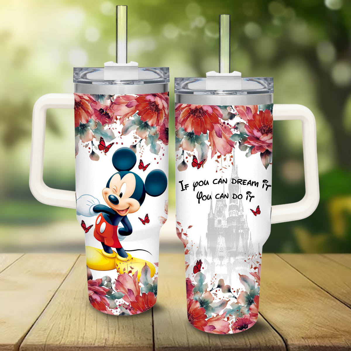Mickey Mouse Disney If You Can Dream It You Can Do It Large Tumbler