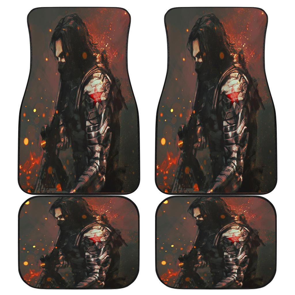 Marvel Car Floor Mats Cool Marvel Anti-Hero Winter Soldier Car Mats