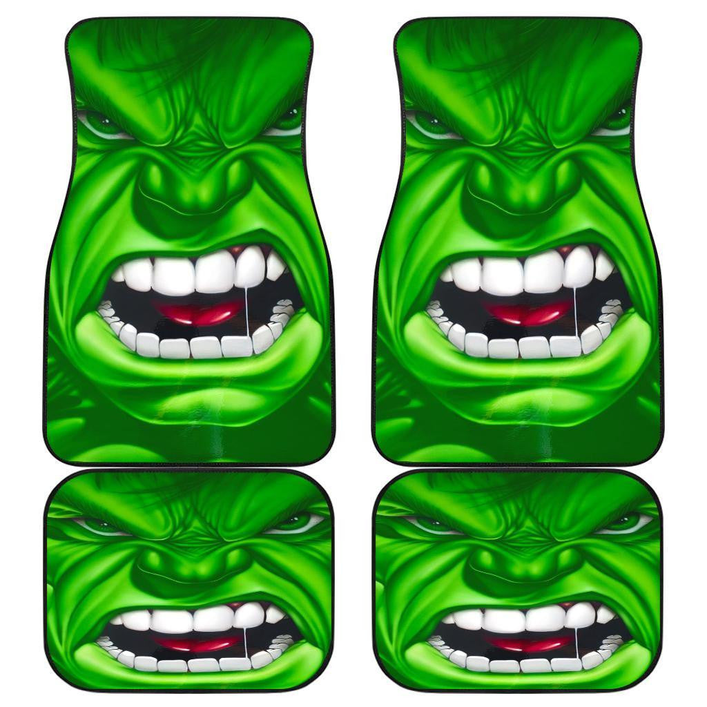 Marvel Car Floor Mats Marvel The Angry Hulk Face Character Car Mats