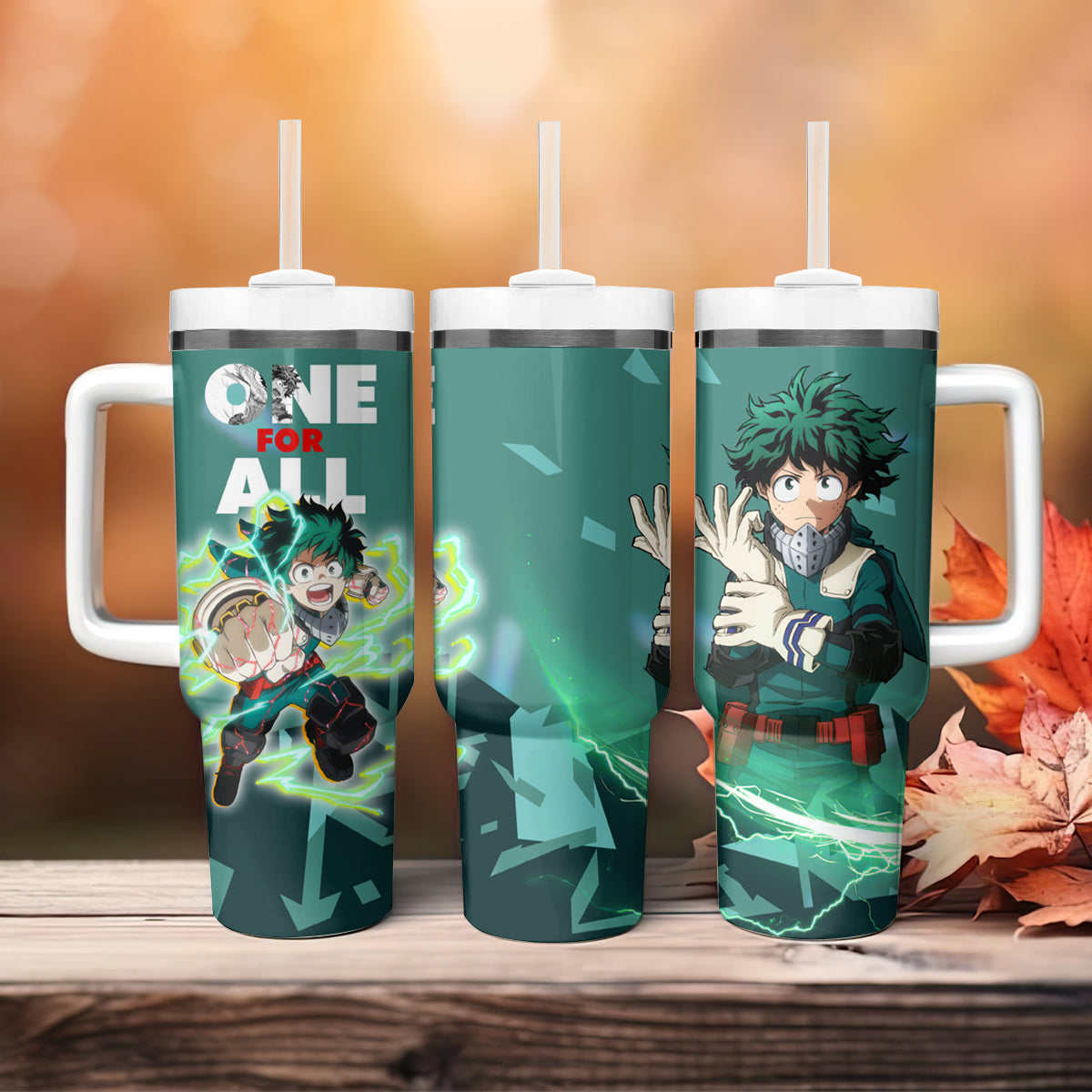 My Hero Academia Izuku Midoriya One For All Large Tumbler