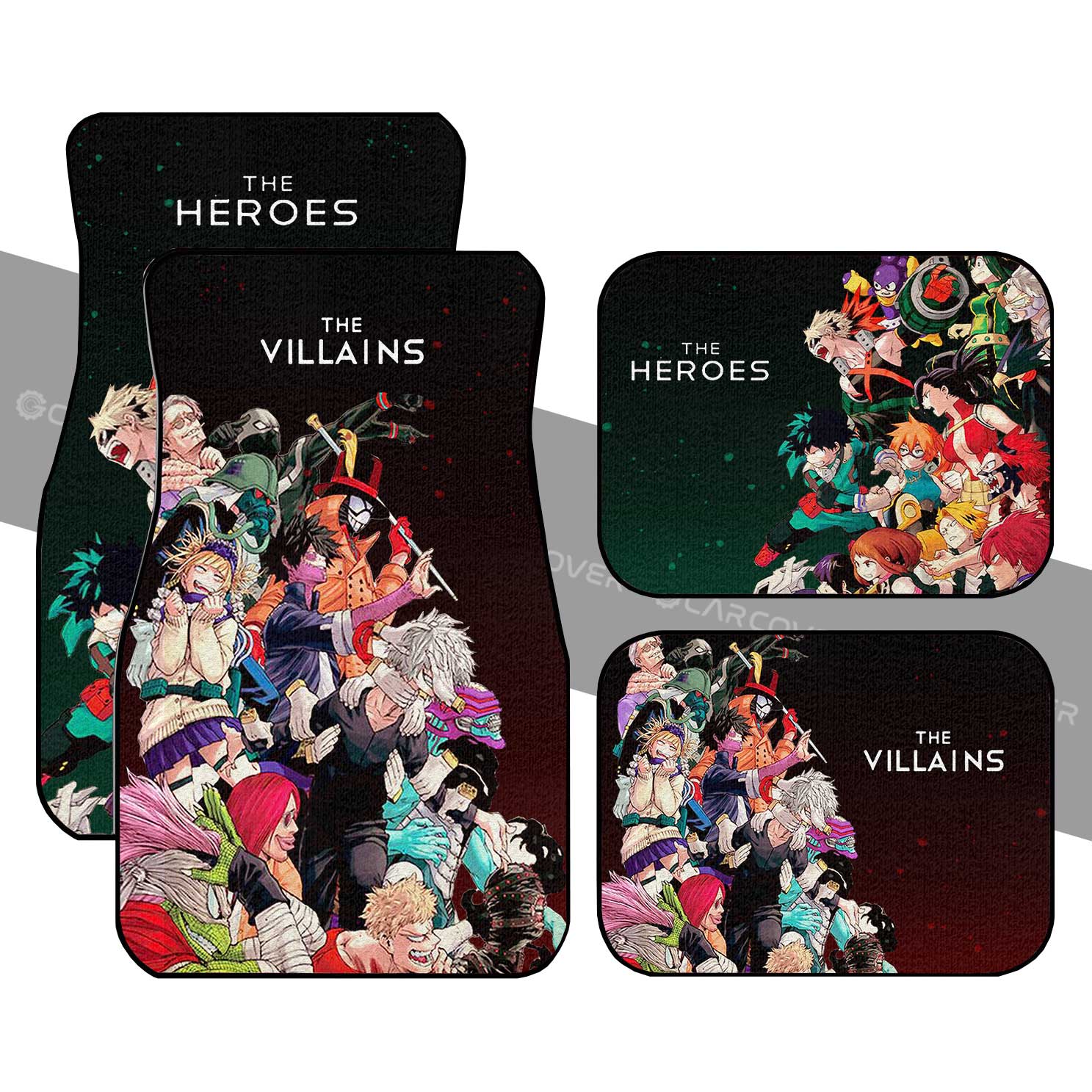 My Hero Academia Car Mats Boku no Hero Academia Heroes Vs Villains Car Floor Mats