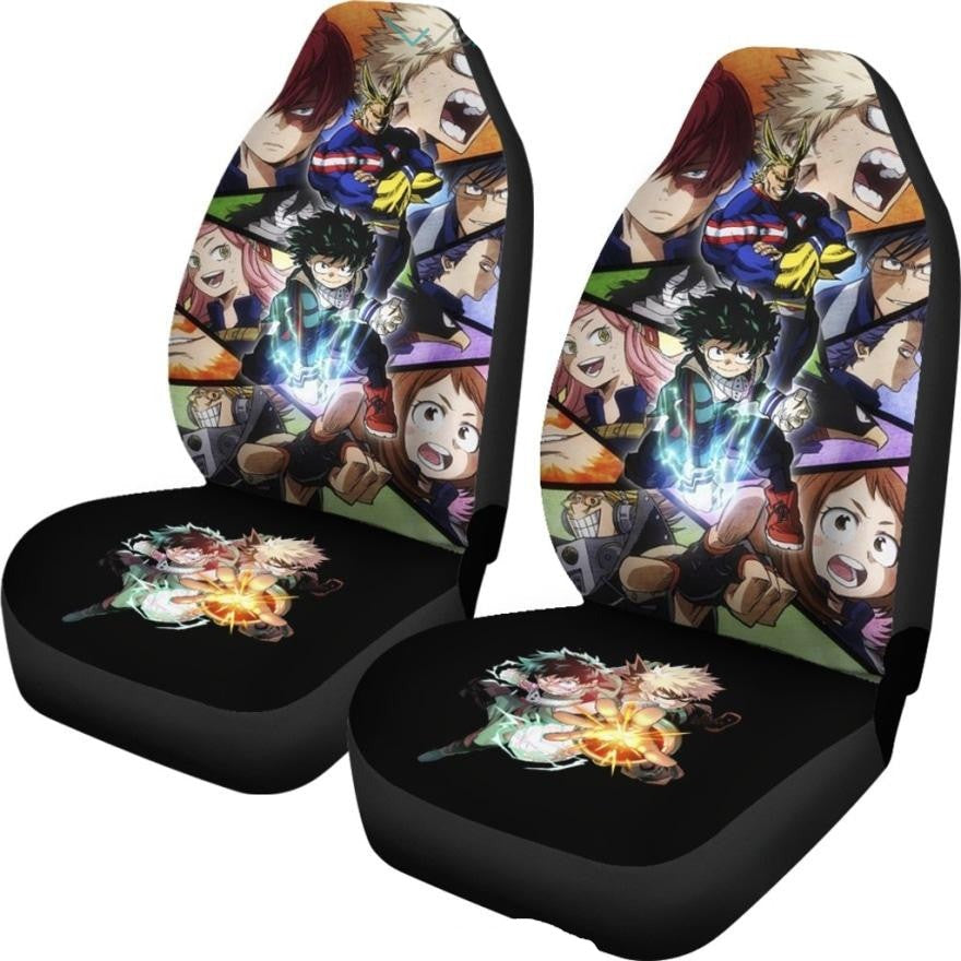 My Hero Academia Car Seat Covers My Hero Academia Characters Graphic Seat Covers