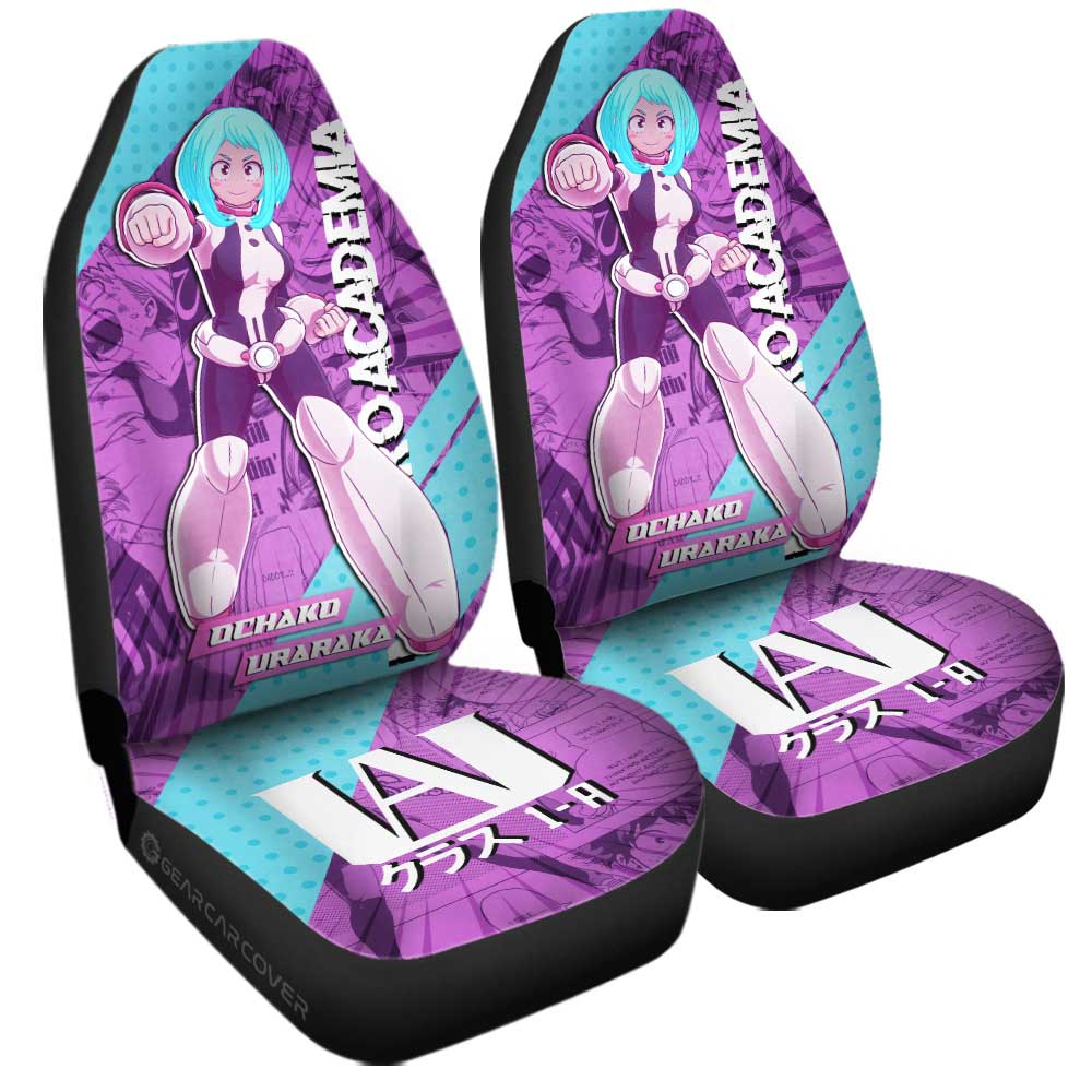 My Hero Academia Car Seat Covers Ochako Uraraka Hero Character Graphic Seat Covers