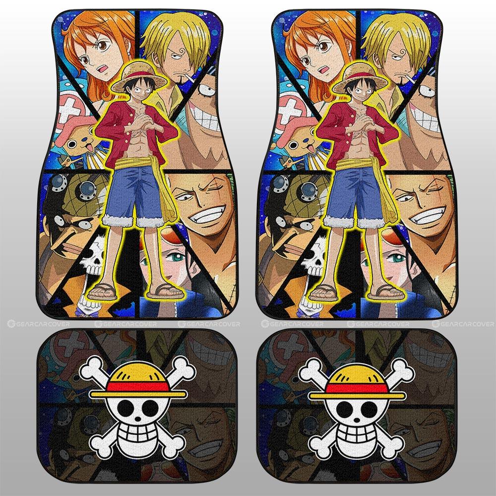 One Piece Car Mats Monkey D Luffy And Other Characters Car Floor Mats