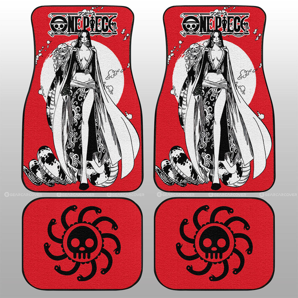 One Piece Car Mats One Piece Boa Hancock Character Symbol Car Floor Mats