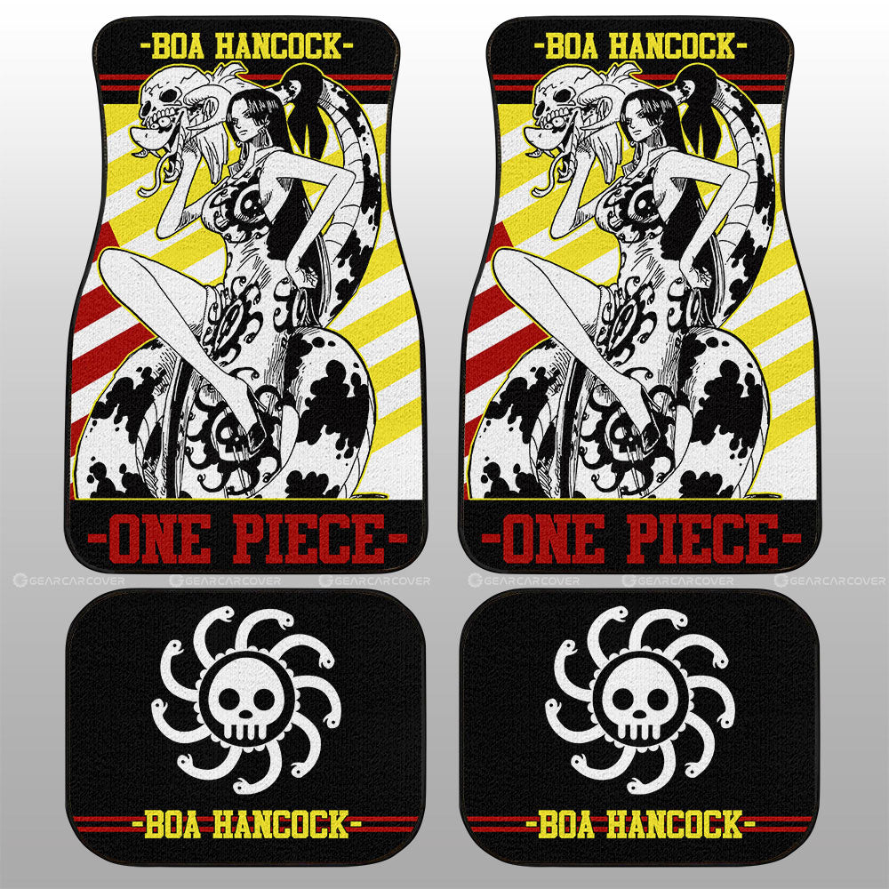 One Piece Car Mats One Piece Character Boa Hancock Symbol Car Floor Mats