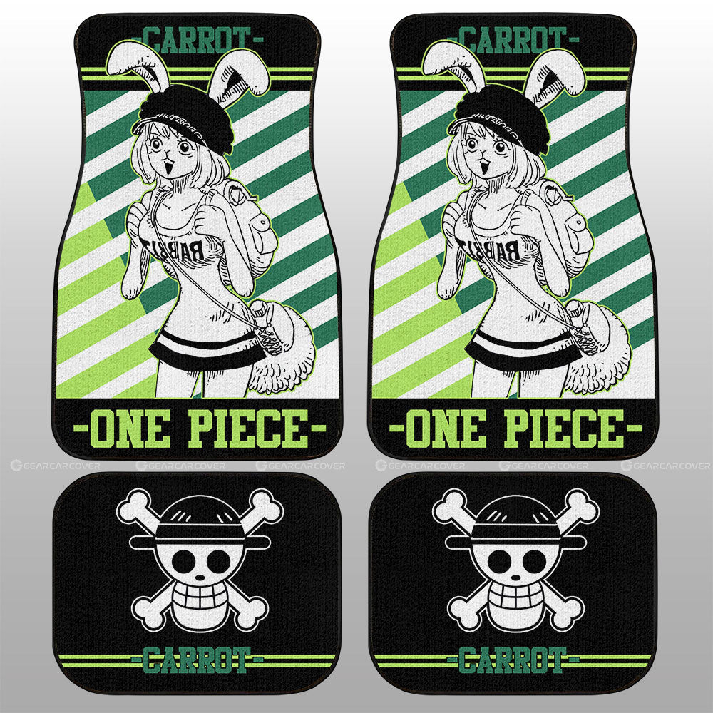 One Piece Car Mats One Piece Cute Carrot Straw Hat Jolly Roger Car Floor Mats