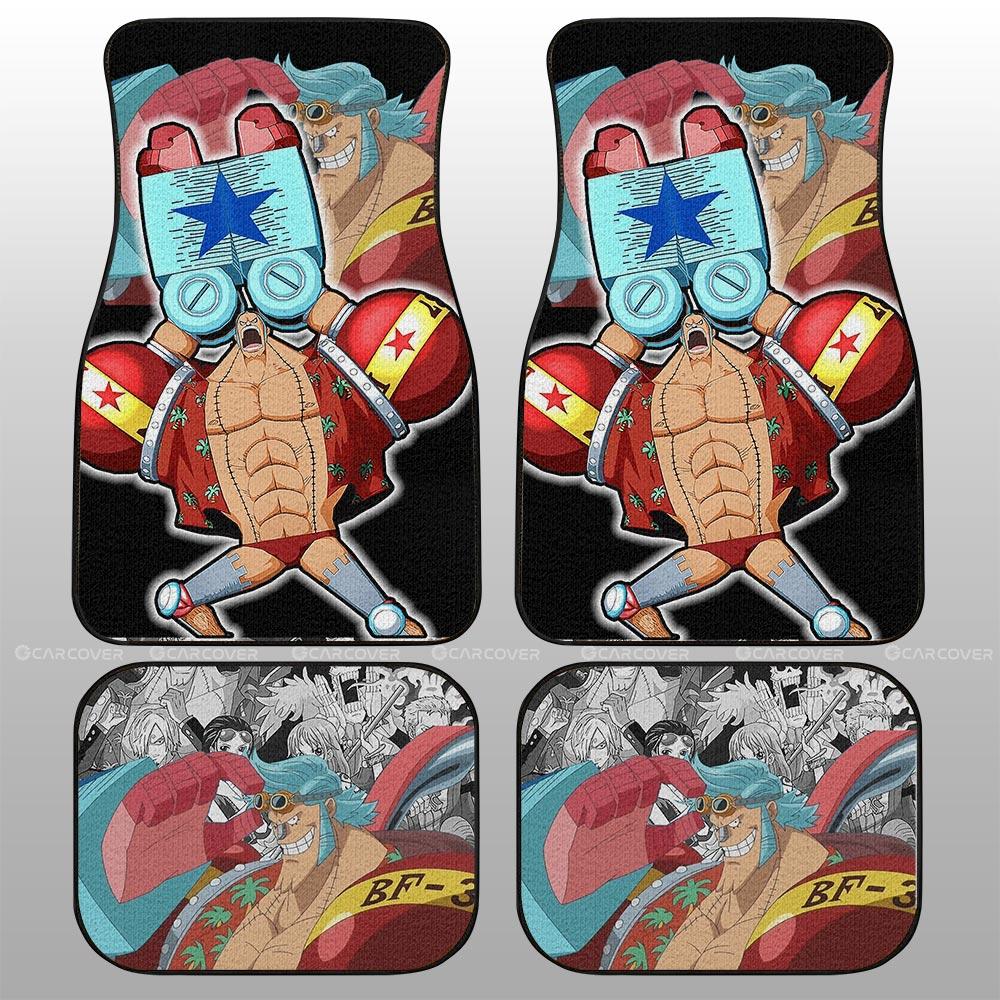 One Piece Car Mats One Piece Franky Face Car Floor Mats
