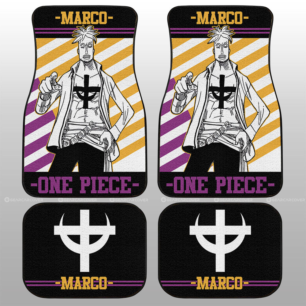 One Piece Car Mats One Piece Marco Jolly Roger Symbol Car Floor Mats