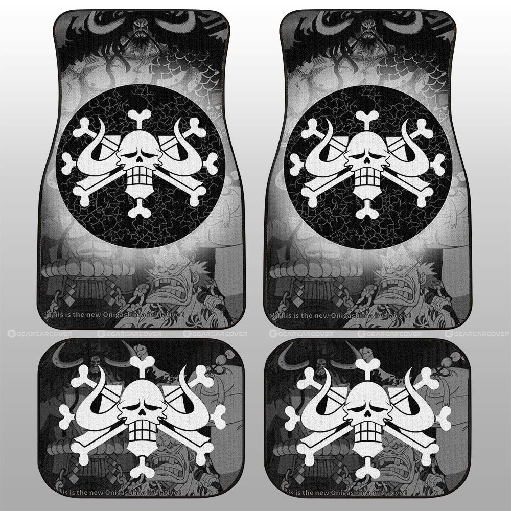 One Piece Car Mats One Piece The Beast Pirate Flag Car Floor Mats