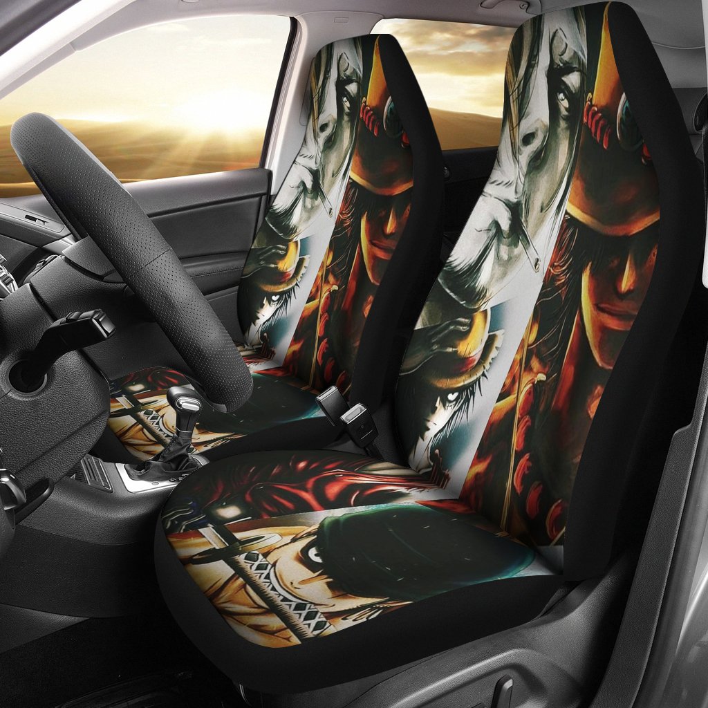 One Piece Car Seat Covers One Piece Characters Cool Graphic Seat Covers