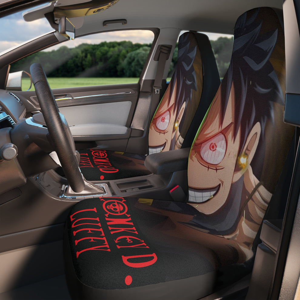 One Piece Car Seat Covers One Piece Luffy Smiles Seat Covers