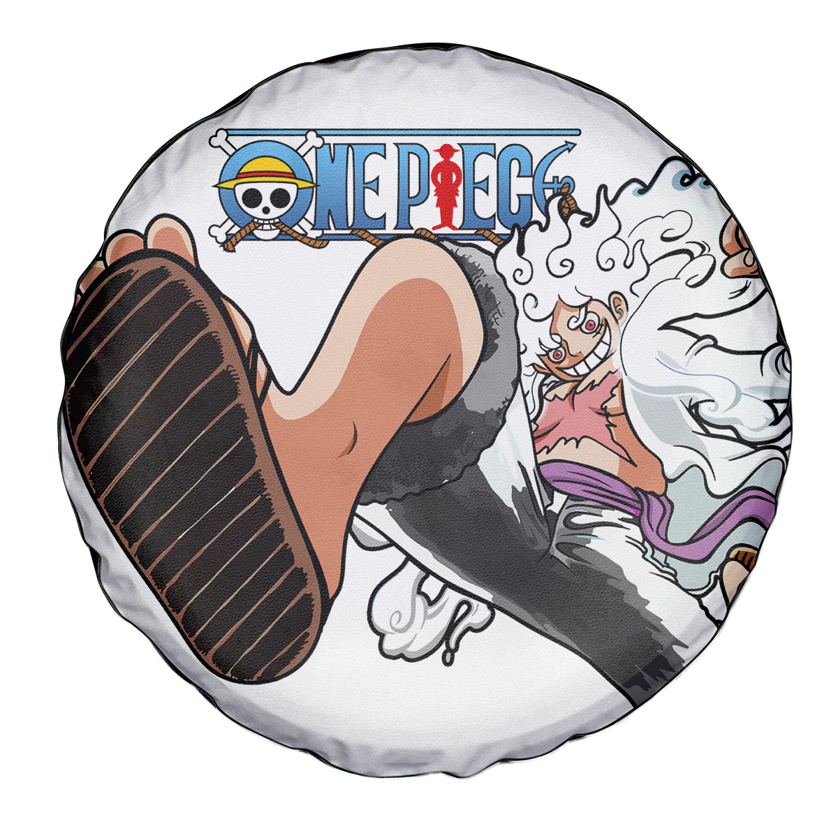 One Piece Spare Tire Cover One Piece Luffy Gear 5 Nika Tire Covers
