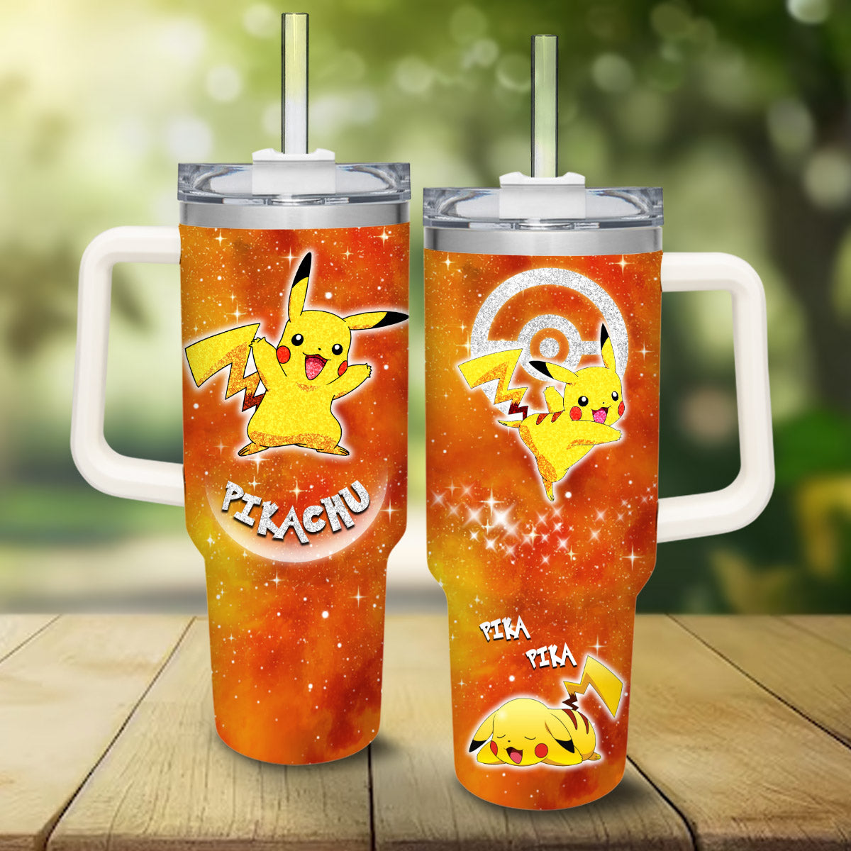 Pokemon Pikachu Pika Pika Large Tumbler