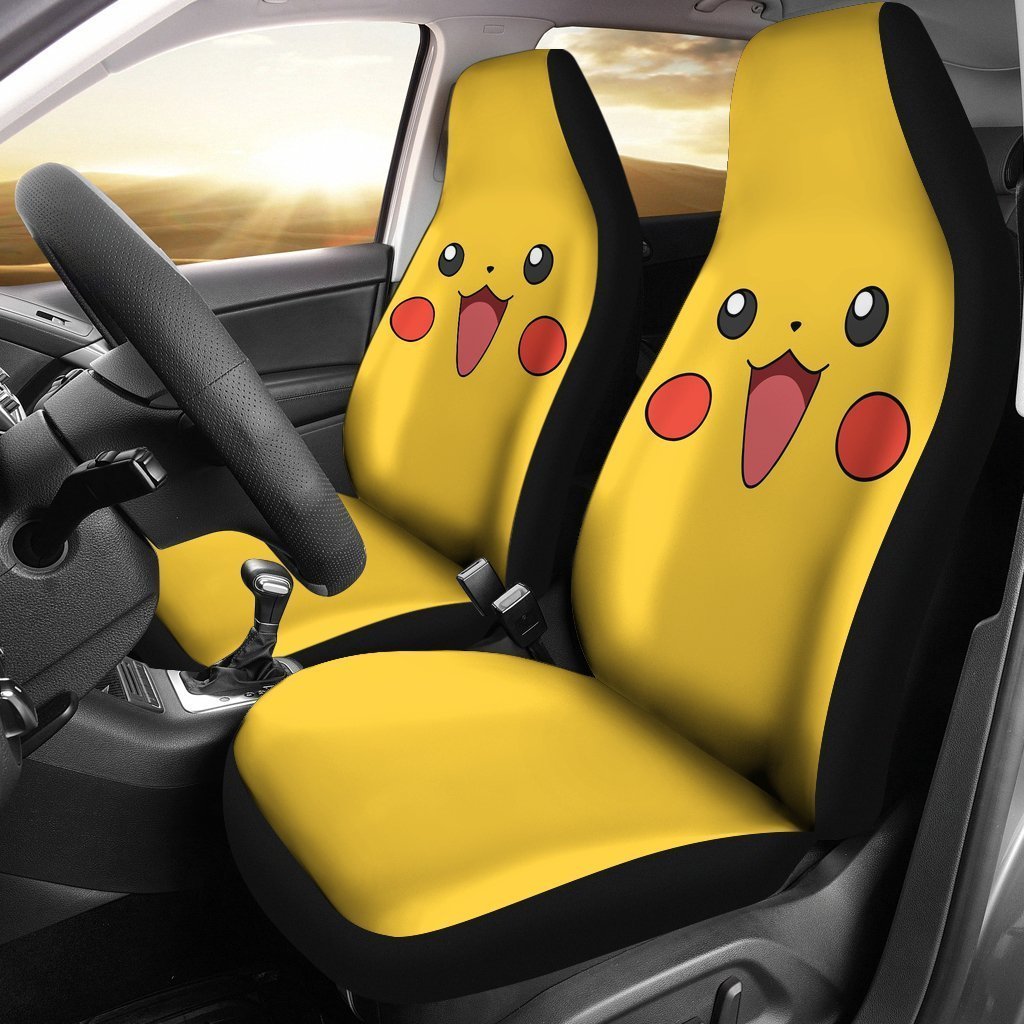 Pokemon Car Seat Covers Cute Happy Face Pokemon Pikachu Seat Covers