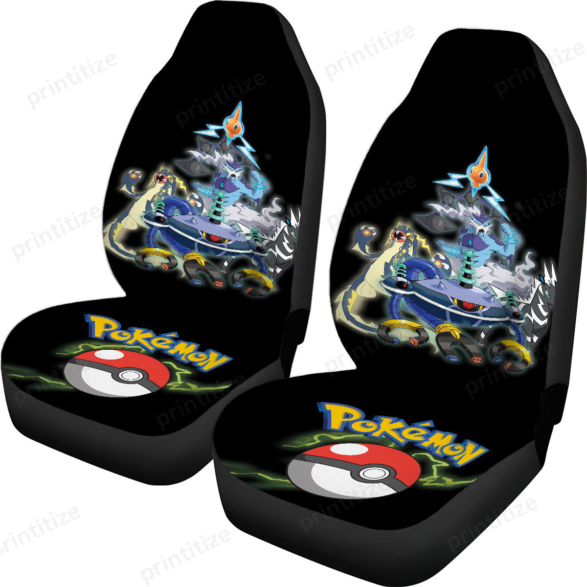 Pokemon Car Seat Covers Elictric Type Pokemon Graphic Seat Covers