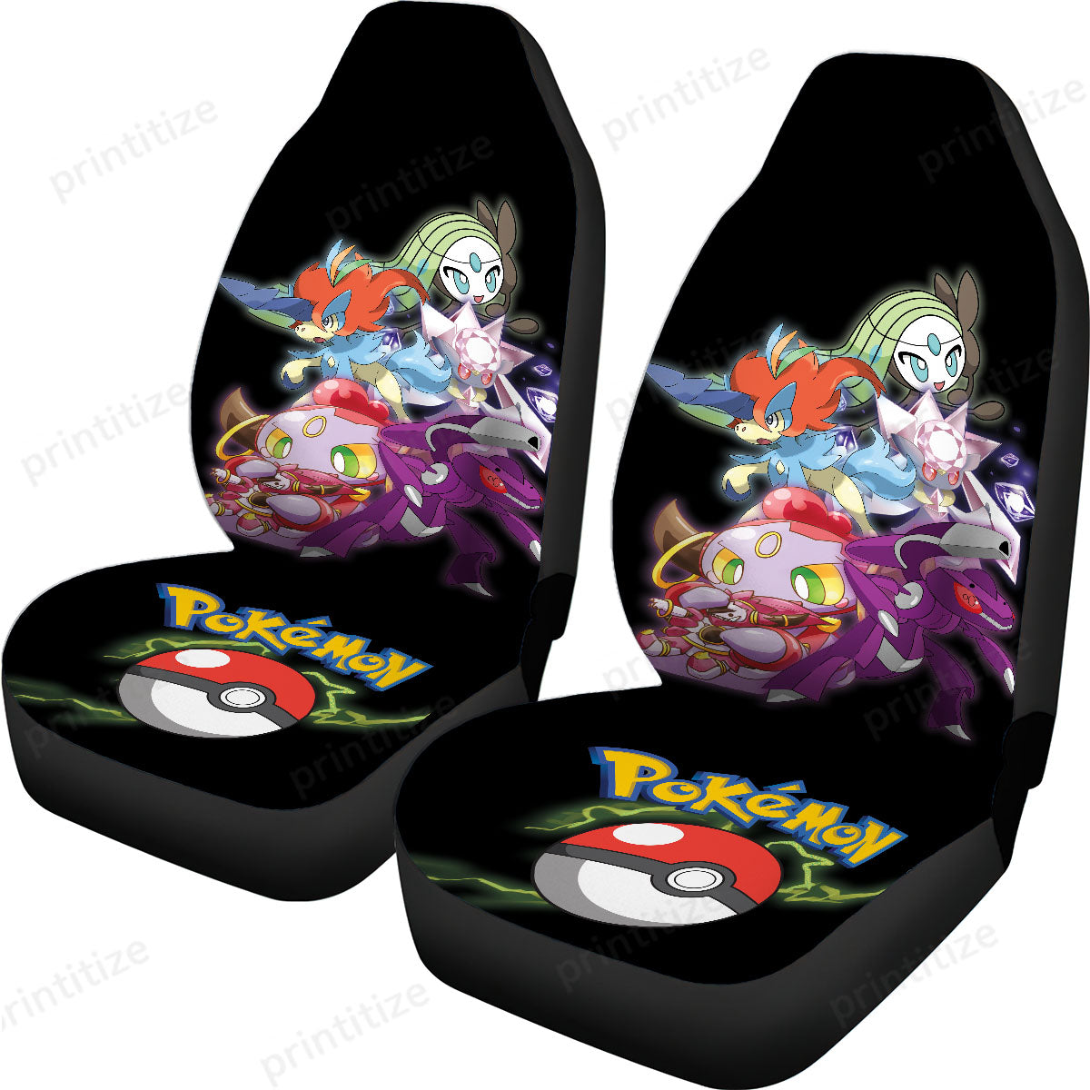 Pokemon Car Seat Covers Mythical Type Pokemon Graphic Seat Covers