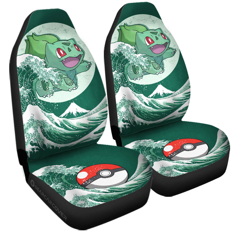 Pokemon Car Seat Covers Pokemon Bulbasaur Japan Wave Pattern Seat Covers