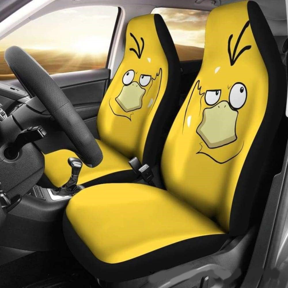 Pokemon Car Seat Covers Pokemon Psyduck Confused Face Seat Covers