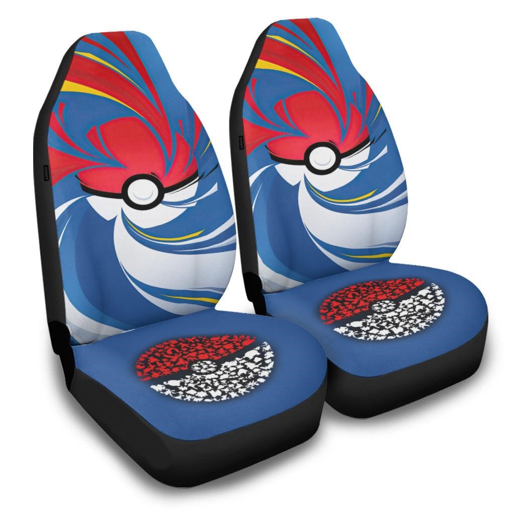 Pokemon Car Seat Covers Pokeball Monster Sillhouette Ball Seat Covers
