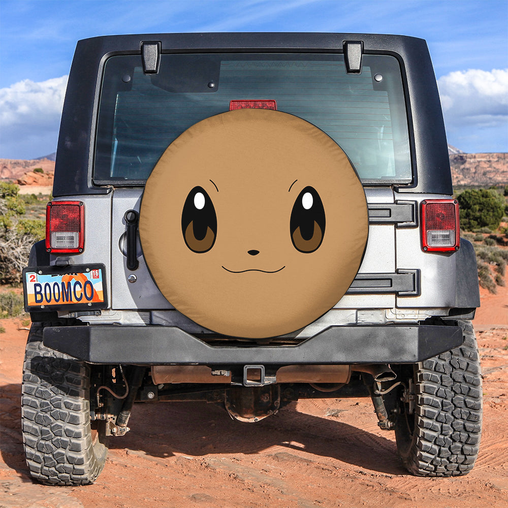Pokemon Spare Tire Cover Pokemon Eevee Face Tire Covers