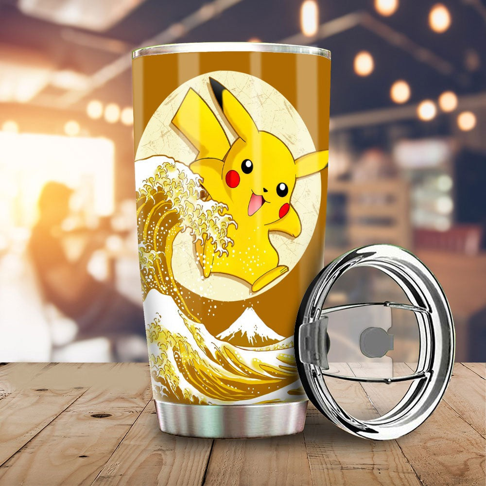 Pokemon Pikachu And The Great Wave 20 oz Tumbler