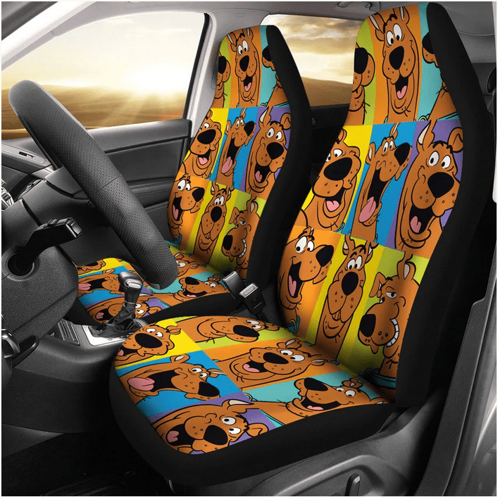 Scooby Doo Car Seat Covers Scooby Doo Face Pattern Seat Covers