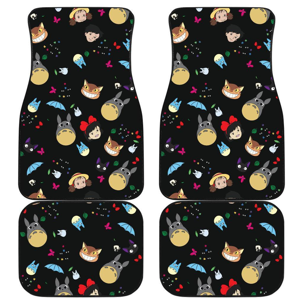 Studio Ghibli Car Mats Studio Ghibli Characters Head Pattern Car Floor Mat