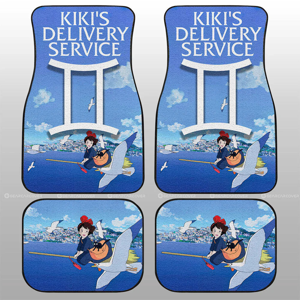 Studio Ghibli Car Mats Studio Ghibli Kiki Dilivery Service Flying On Sky Car Floor Mats