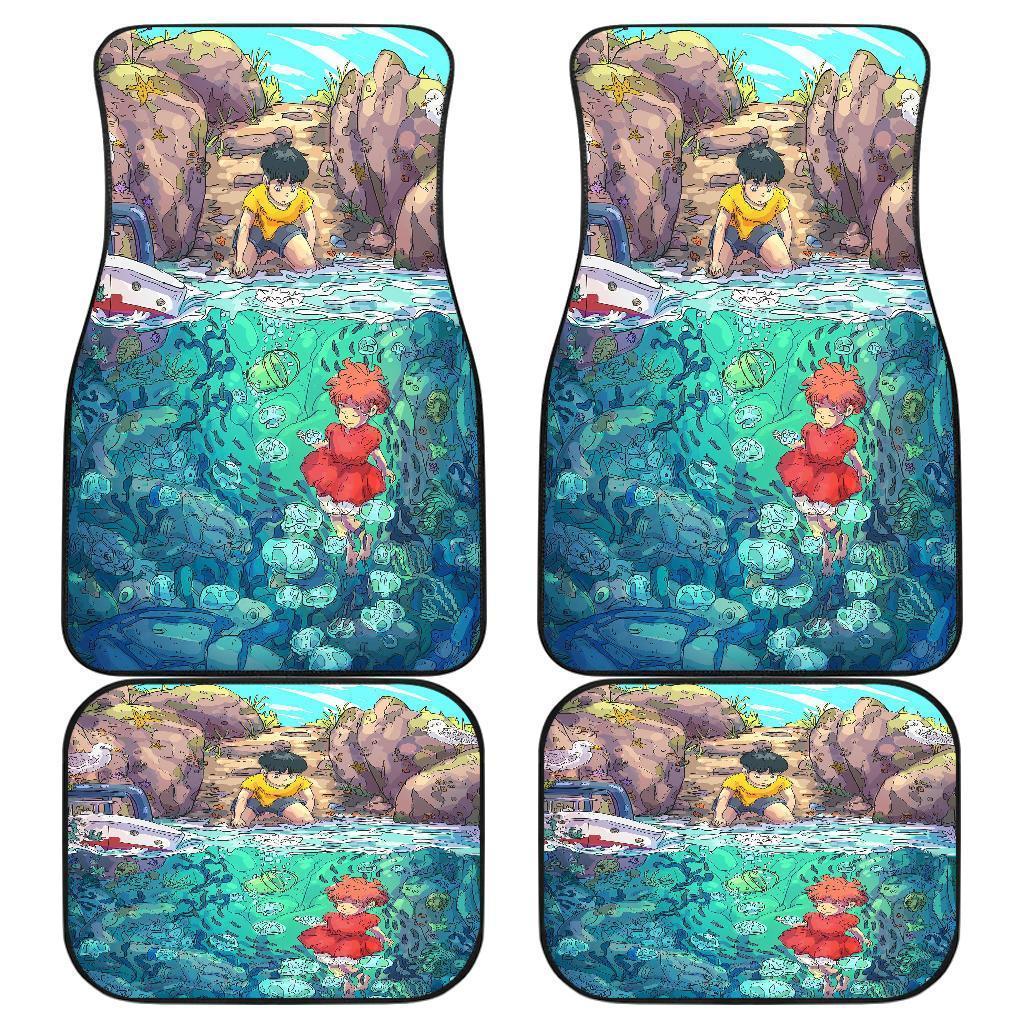 Studio Ghibli Car Mats Studio Ghibli Sosuke And Ponyo First Met Car Floor Mat