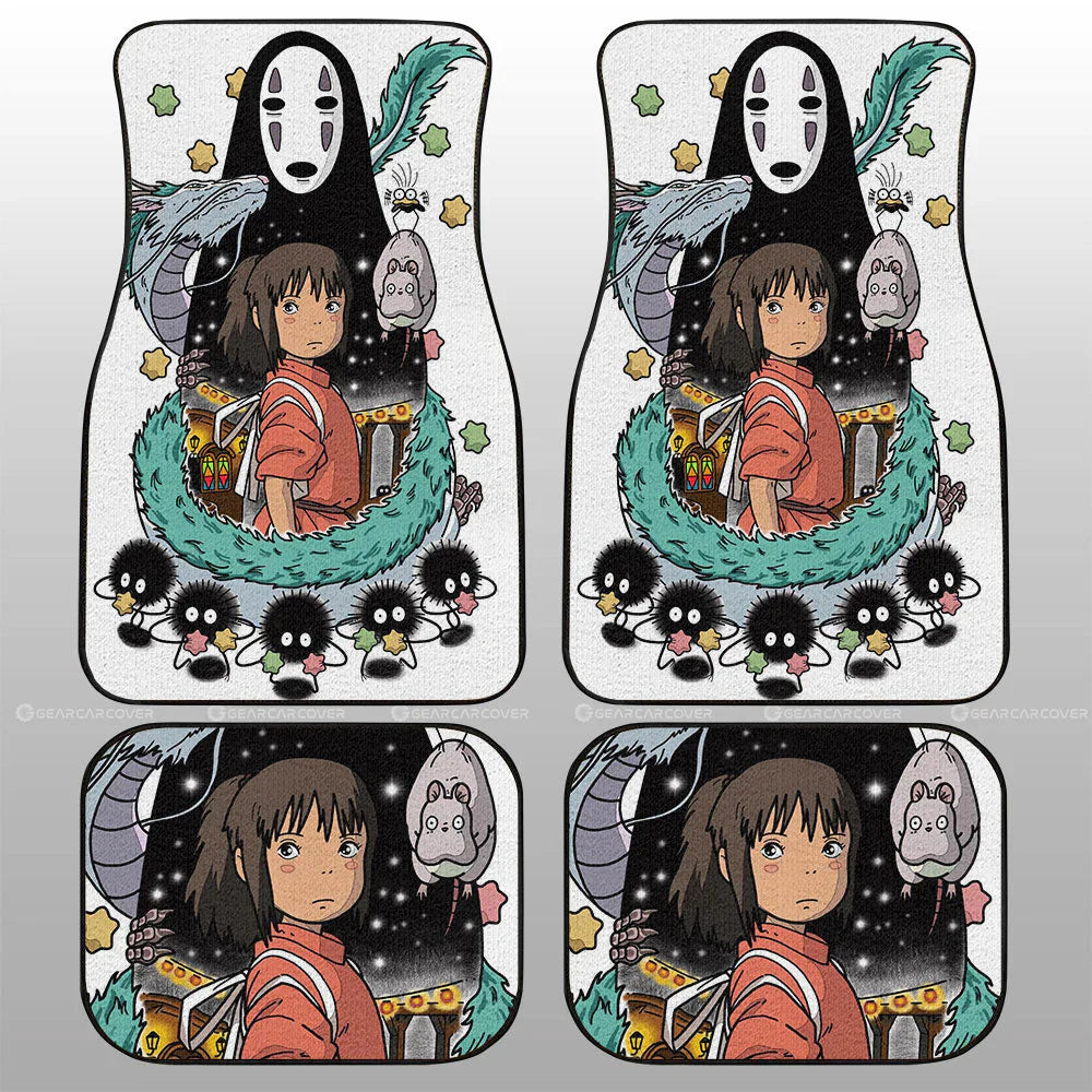Studio Ghibli Car Mats Studio Ghibli Spirited Away No Face Chihiro Pattern Car Floor Mat