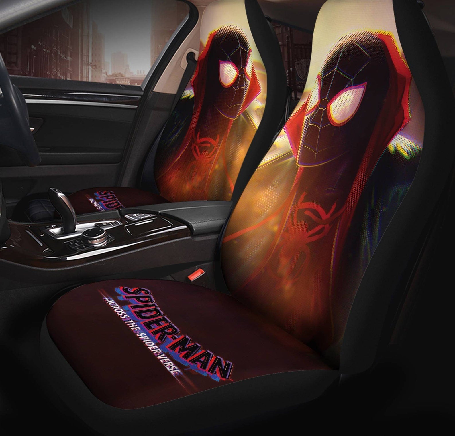 Spiderman Car Seat Covers Marvel Across The Spider-verse Seat Covers
