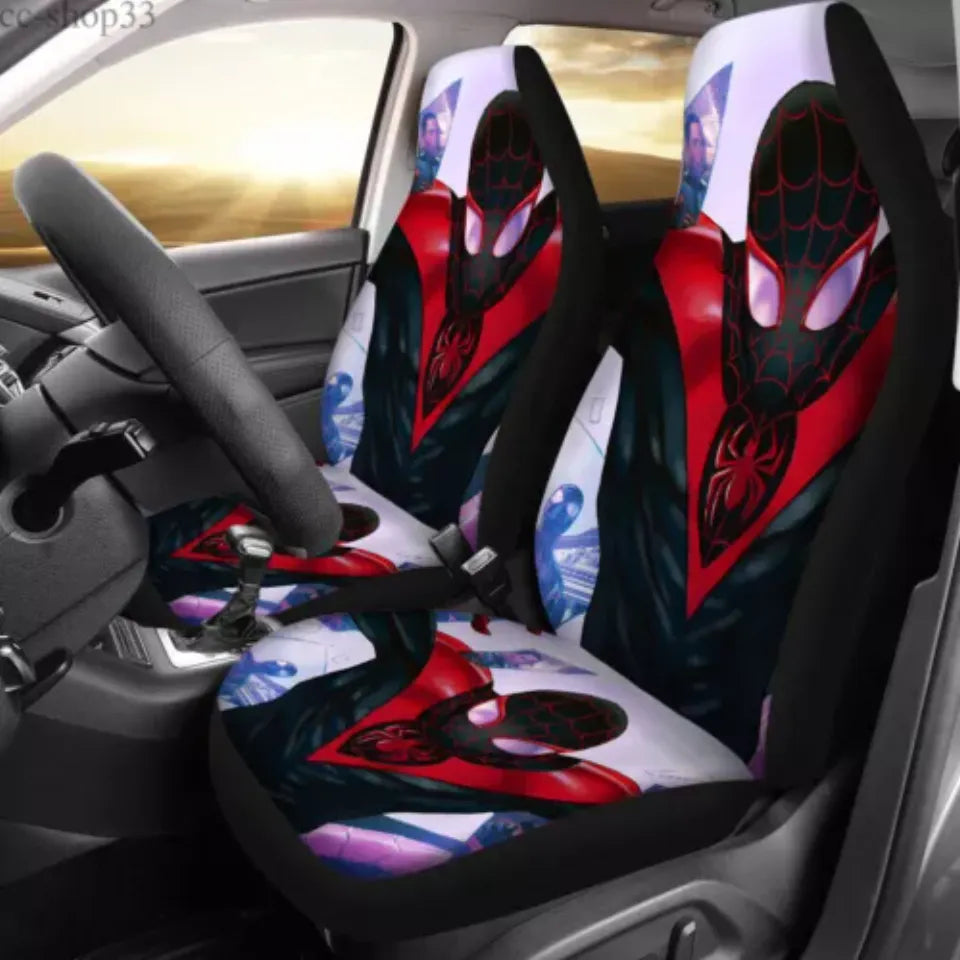 Spiderman Car Seat Covers Marvel Cartoon Spiderman Superhero Seat Covers