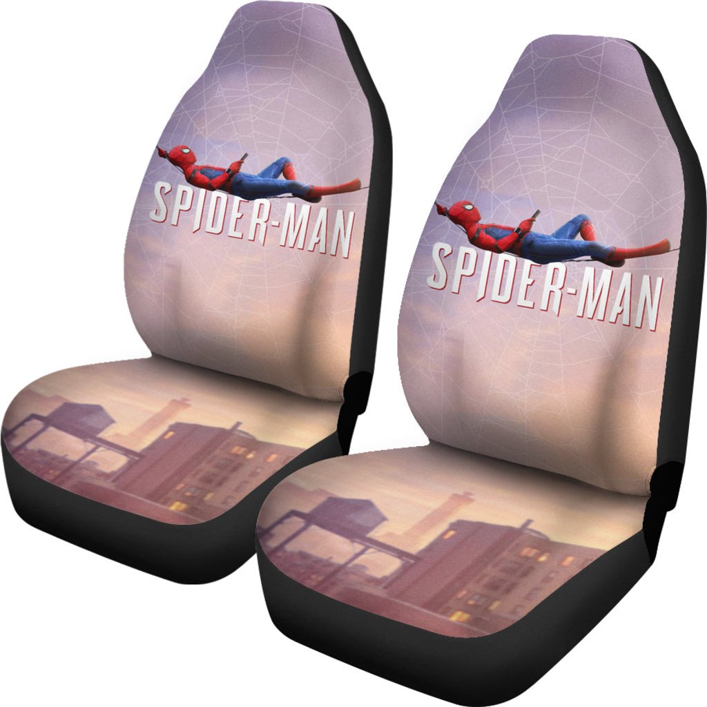 Spiderman Car Seat Covers Spiderman Lying On The Web Seat Covers