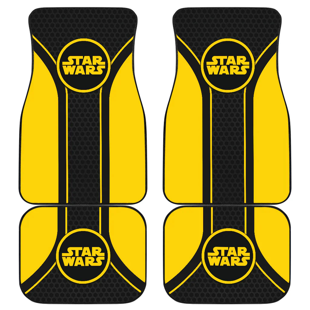 Star Wars Car Mats Star Wars Logo Hexagonal Shape Pattern Car Floor Mats