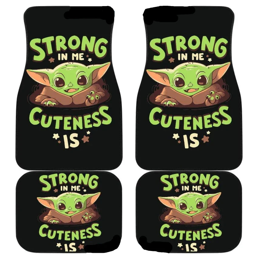 Star Wars Car Mats Star Wars Strong In Me Cuteness Is Car Floor Mats