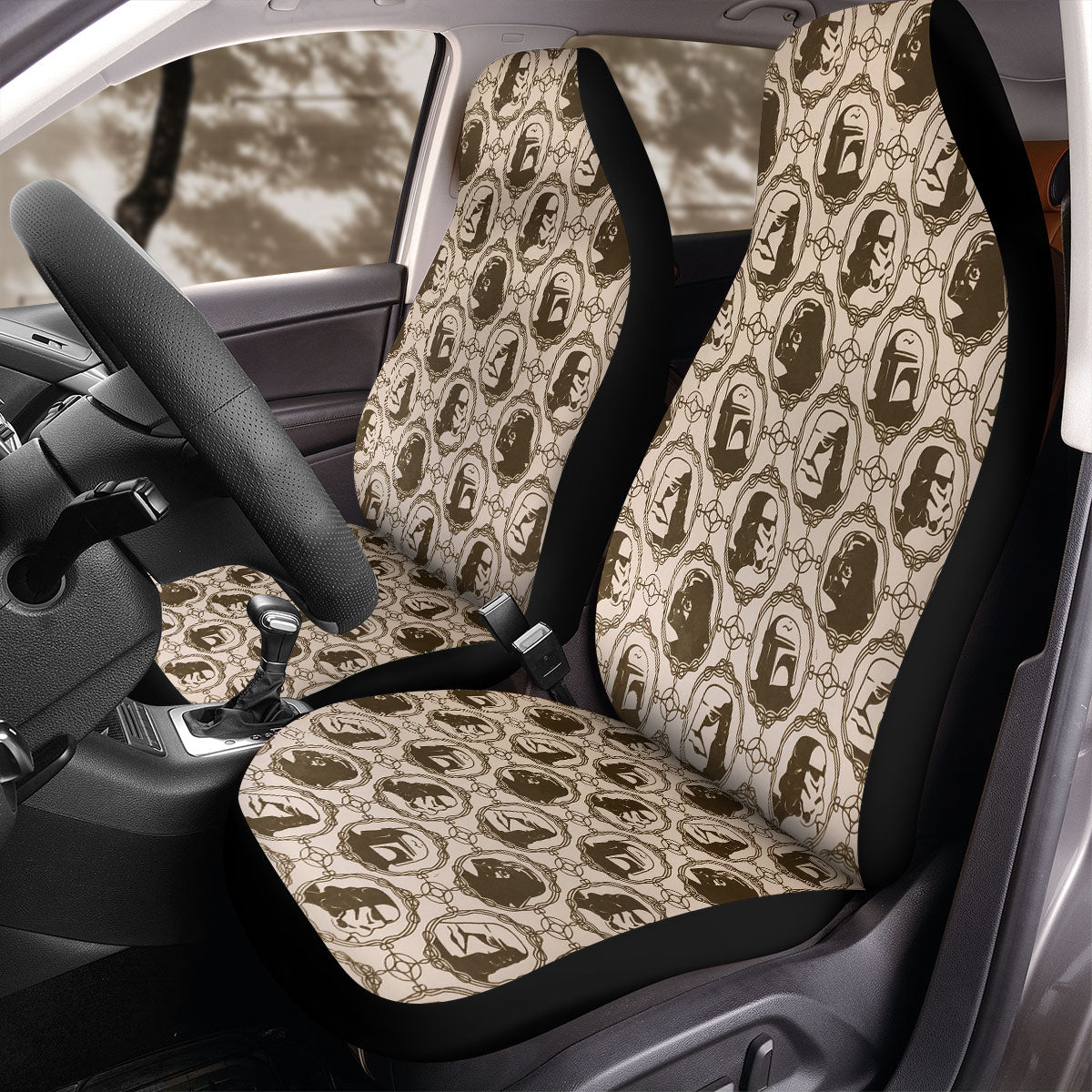 Star Wars Car Seat Covers Stormtroopers Silhouette Vintage Pattern Seat Covers