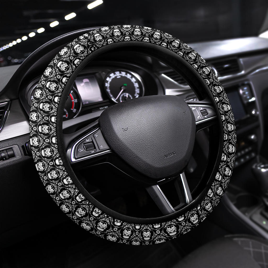 Star Wars Steering Wheel Cover Star Wars Stormtrooper Art Pattern Driving Wheel Cover