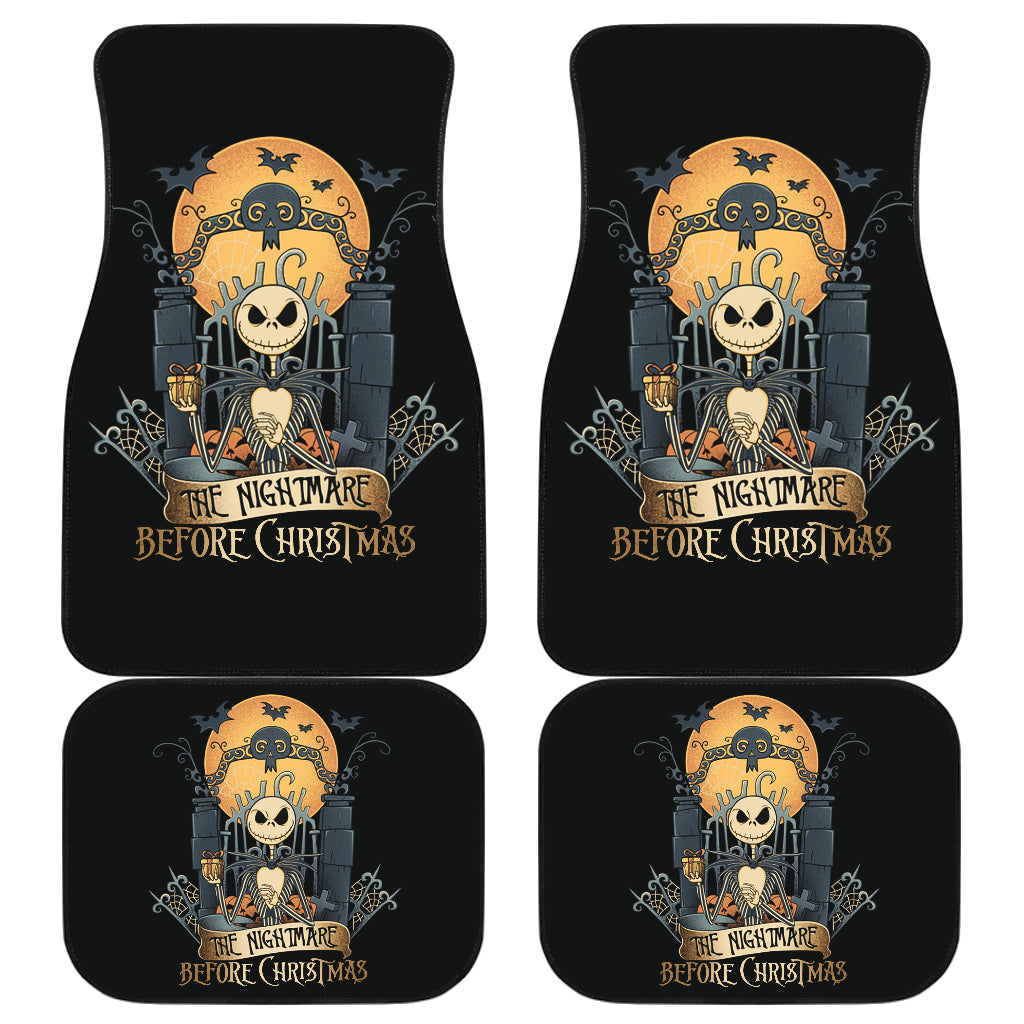 The Nightmare Before Christmas Car Floor Mats Jack Skellington The Nightmare Halloween Car Mats