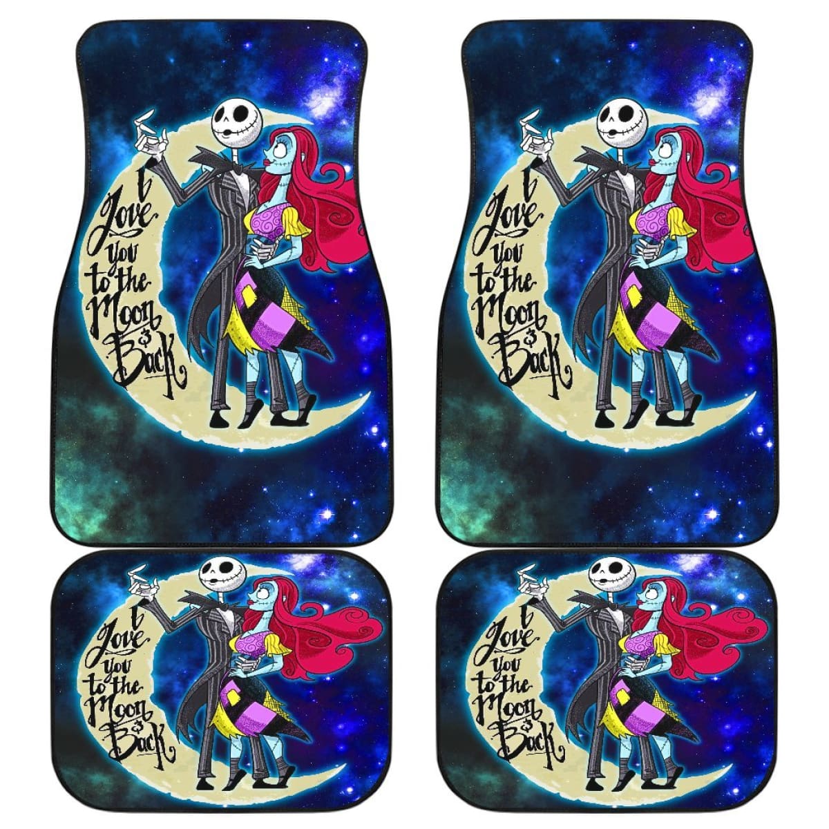 The Nightmare Before Christmas Car Floor Mats Love You To The Moon And Back Floor Mats