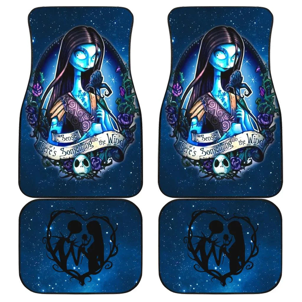 The Nightmare Before Christmas Car Mats I Sense There's Something In The Wind Car Floor Mats
