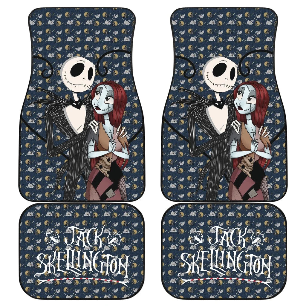 The Nightmare Before Christmas Car Mats Jack And Sally House Zero Dog Patterns Car Floor Mats