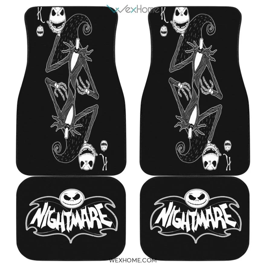 The Nightmare Before Christmas Car Mats Jack Skellington Take Off Head K Card Car Floor Mats