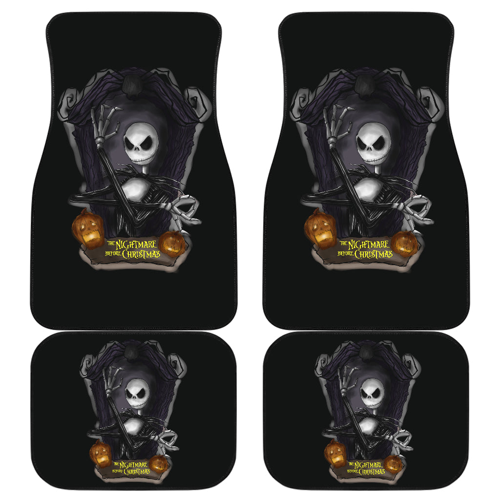 The Nightmare Before Christmas Car Mats Jack Skellintton In The Dark Pumpkin King Car Floor Mats