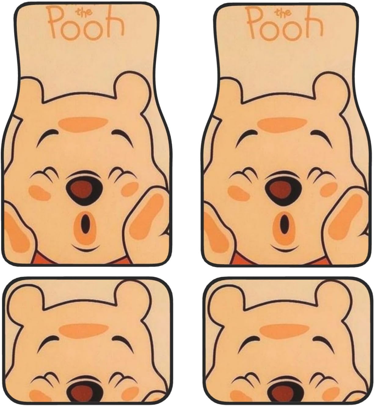 Winnie The Pooh Car Mats The Pooh Funny Face Car Floor Mats