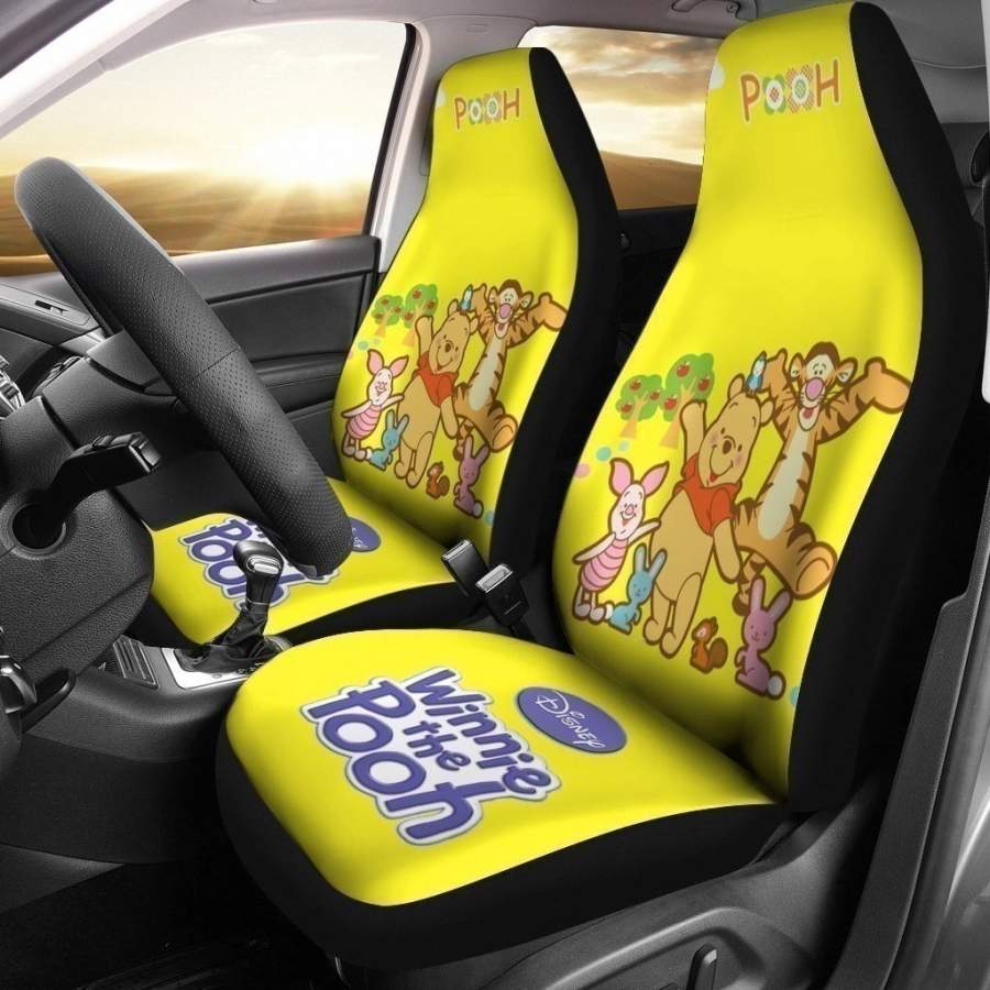 Winnie the Pooh Car Seat Covers Pooh And Friends Chibi Seat Covers