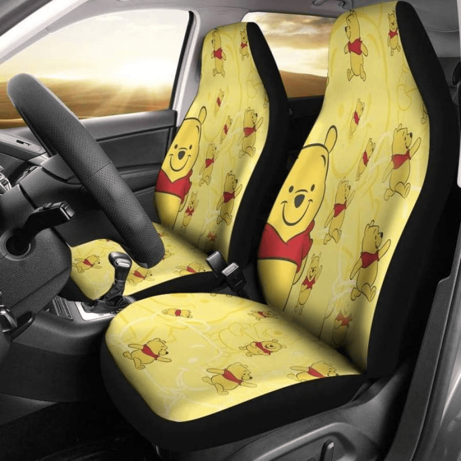 Winnie the Pooh Car Seat Covers Love Pattern Seat Covers