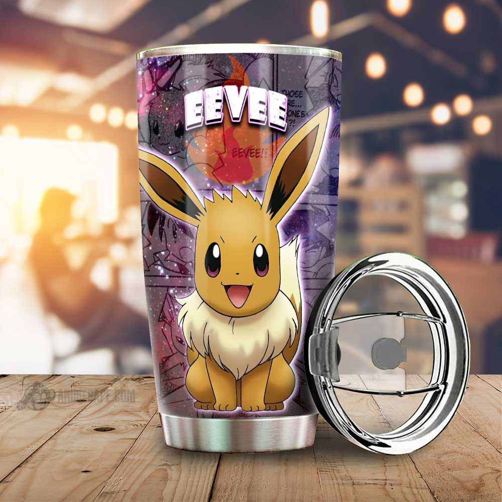 Eevee Pokemon Galaxy Manga Style 20 oz Tumbler