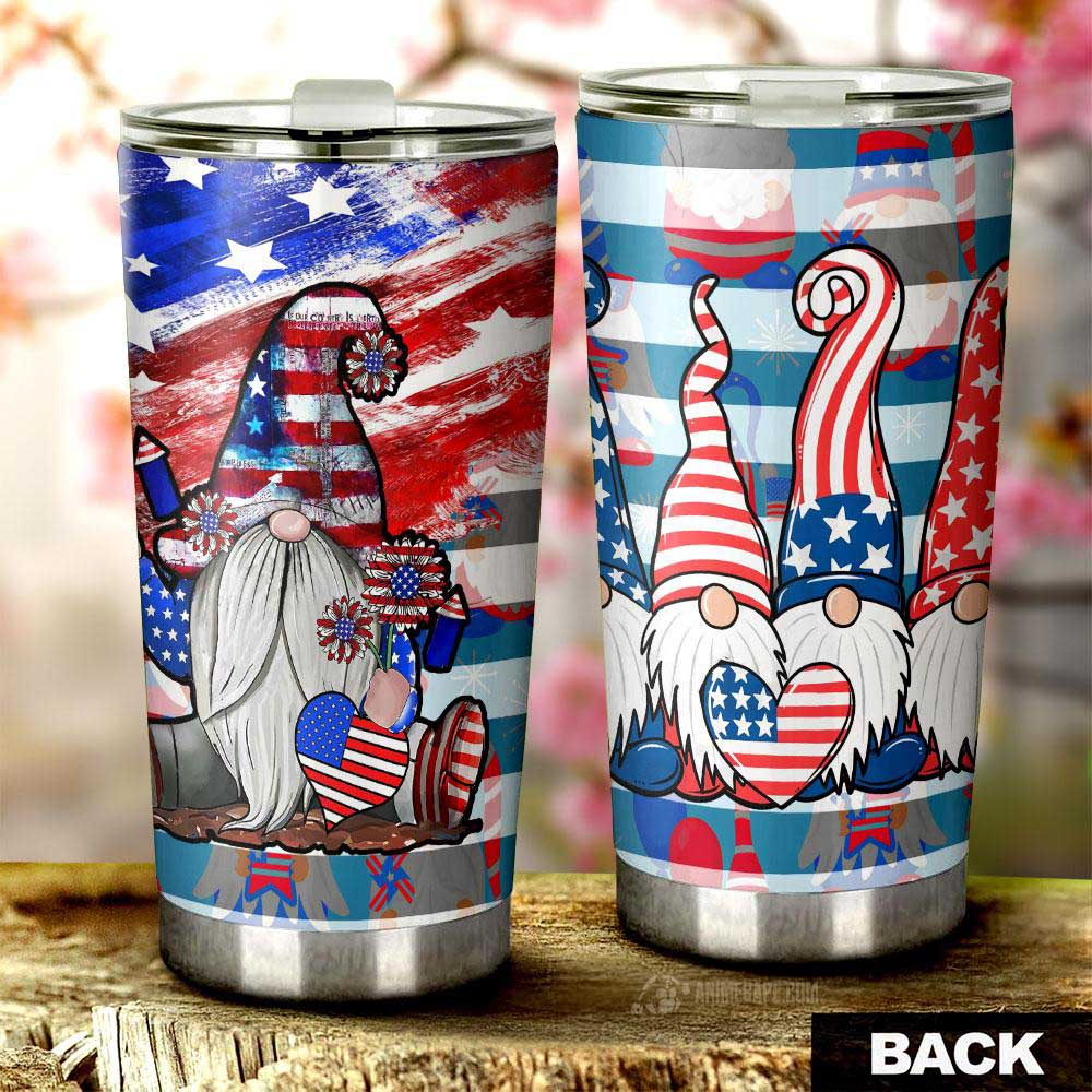 Love American Gnome Christmas 20 oz Tumbler