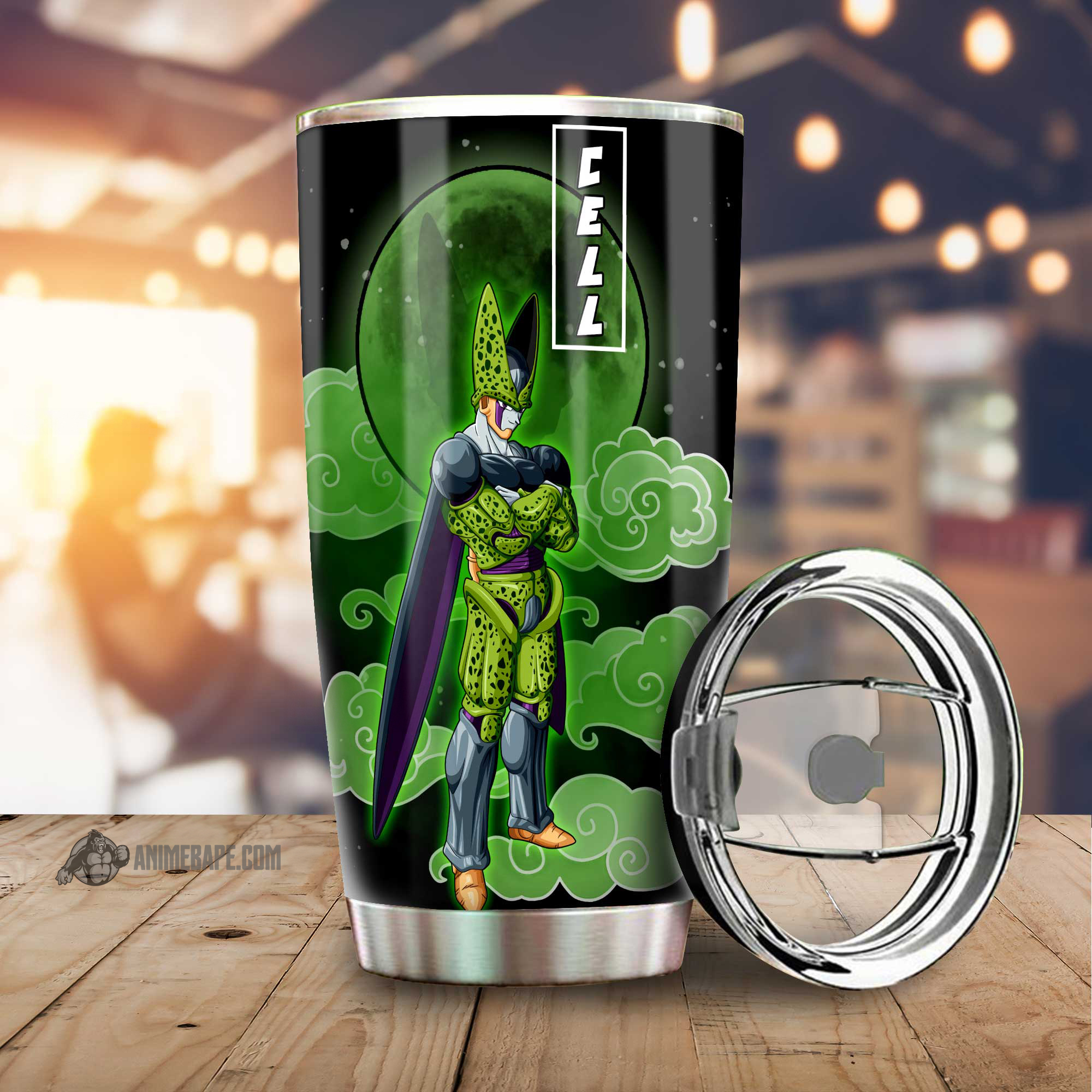 Cell Dragon Ball Tumbler 3 Cup Custom 20 oz Tumbler